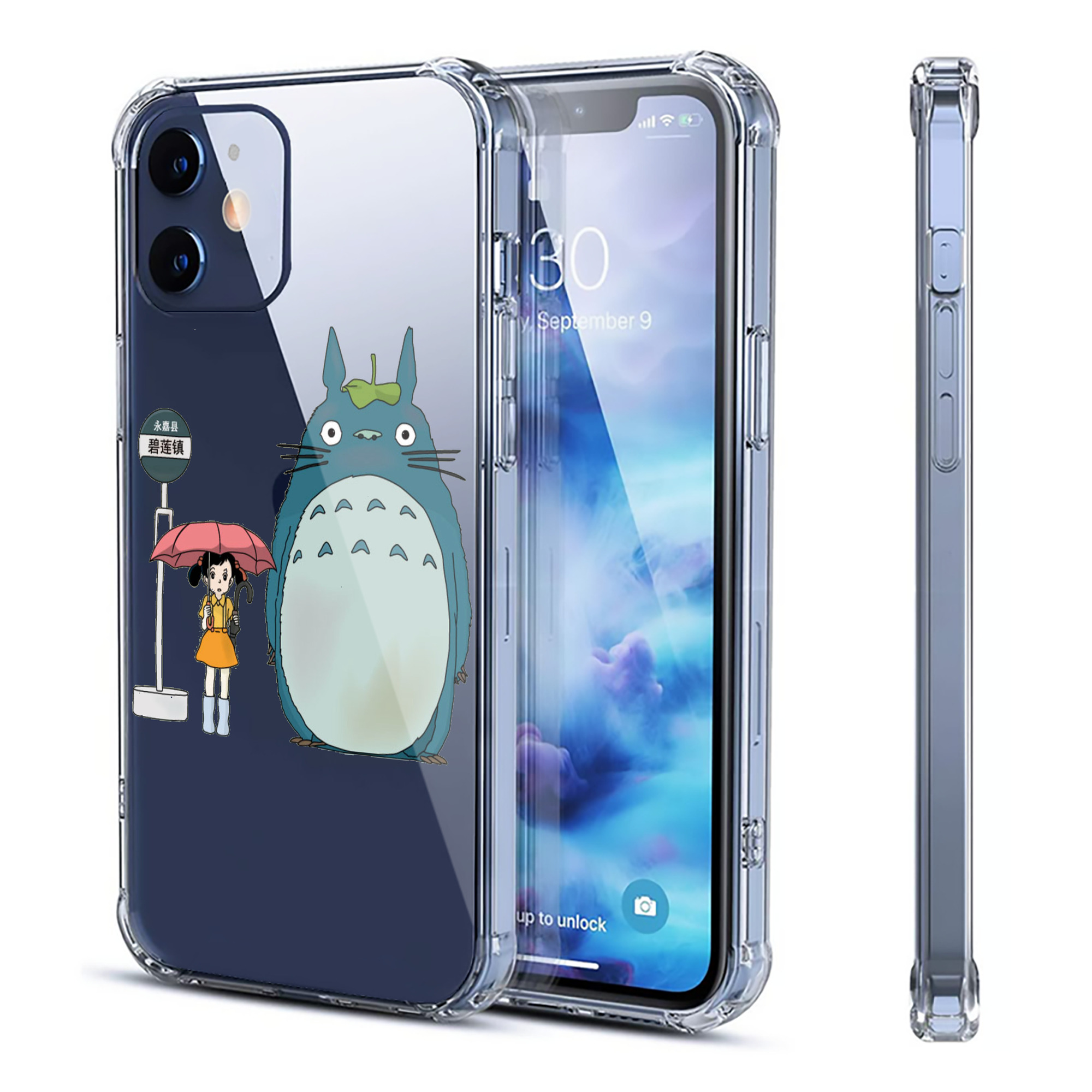 （画像用） となりのトトロ 草壁メイ 草壁サツキ My Neighbor Totoro Satsuki Kusakabe Mei Kusakabe 【iPhone 12シリーズ対応】透明スマホケース（クリアソフトケース）